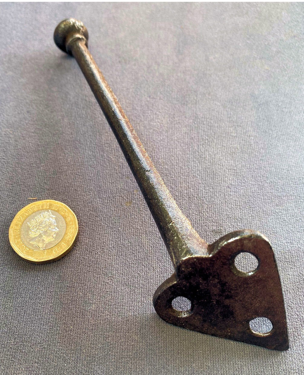 Cast Iron Hat or Coat Peg — view 2