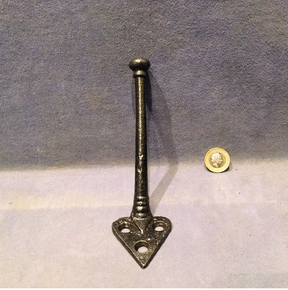 Cast Iron Hat or Coat Peg — Cast iron, late 19th century