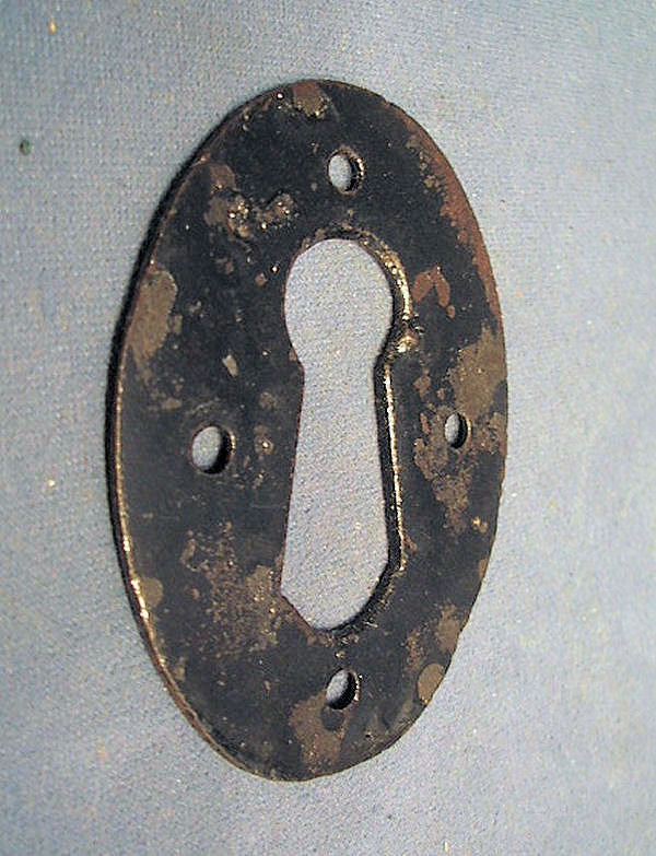 Cast Iron Keyhole Surround, 2 available — Cast iron, late 19th century