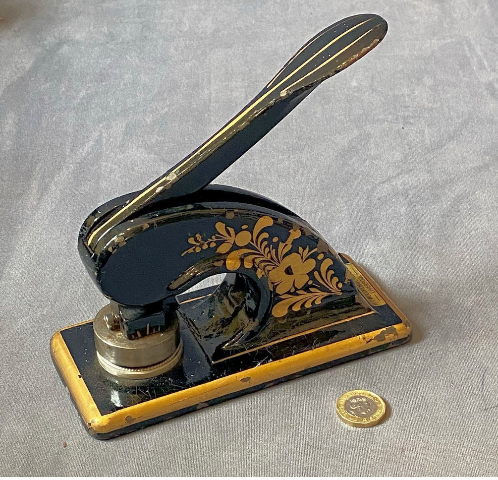 Cast Iron Letter Embosser — Cast iron, late 19th century