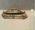 Cast Iron Letter Flap and Door Pull — Cast iron, late 19th century