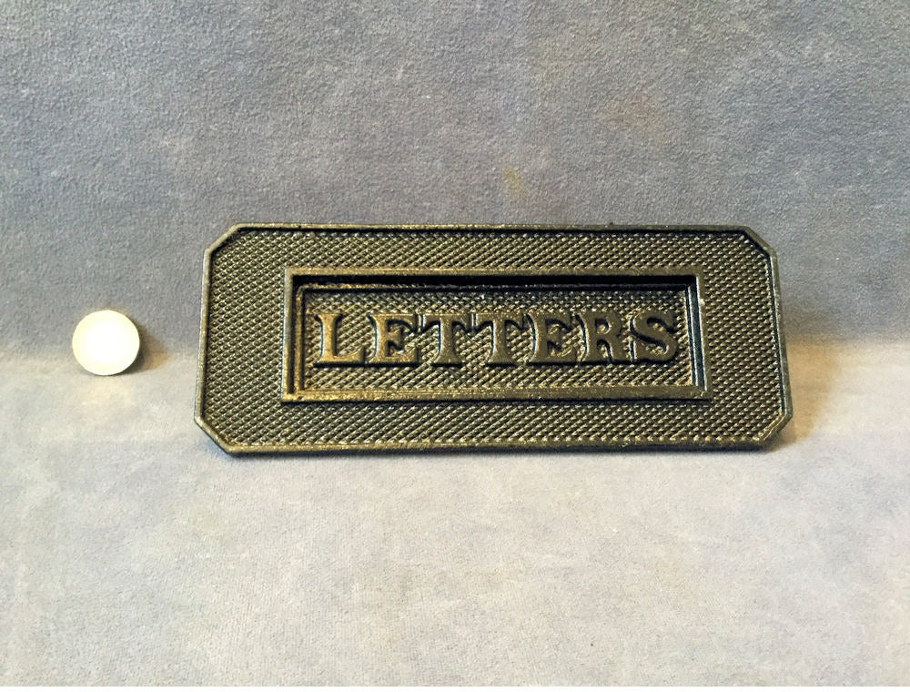 Cast Iron Letter Flap — Cast iron, 1920's