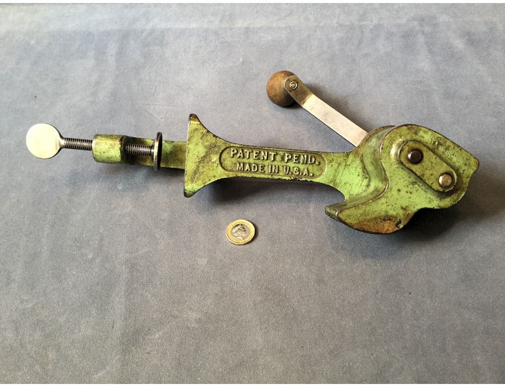 Cast Iron Pea Sheller — view 2