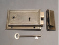 Cast Iron Rim Lock — Cast iron, circa 1900