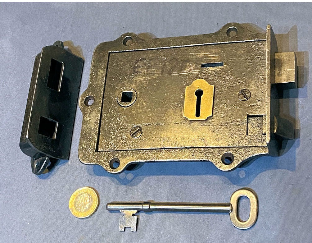 Cast Iron Rim Lock — view 2