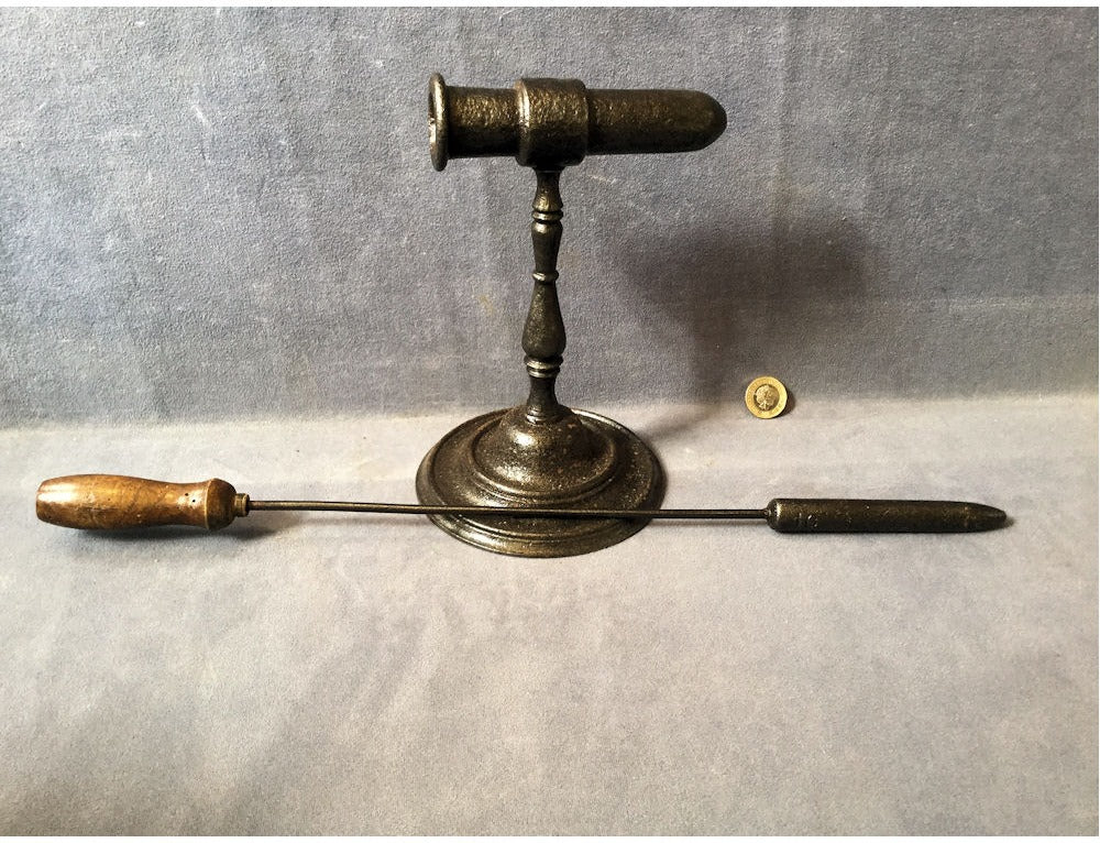 Cast Iron Tally Iron with Poker — view 2