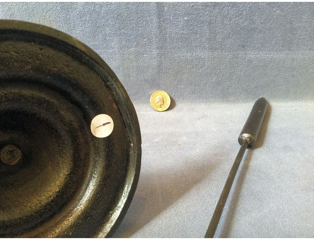 Cast Iron Tally Iron with Poker — view 3