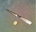 Castle Laundry Letter Opener — Chrome, 1930's