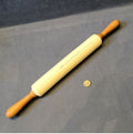 Ceramic Advertising Rolling Pin — Ceramic, late 19th century