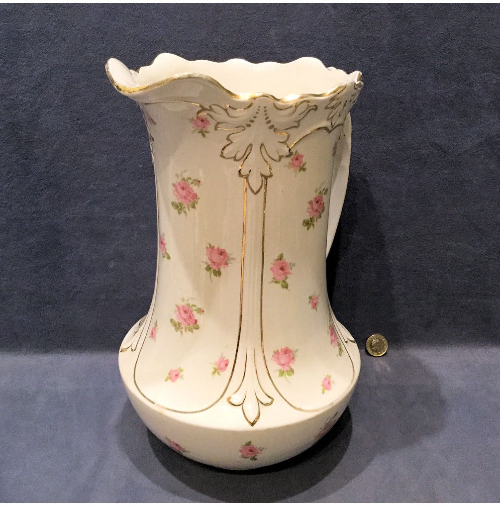 Ceramic Ewer Pink Roses — view 3