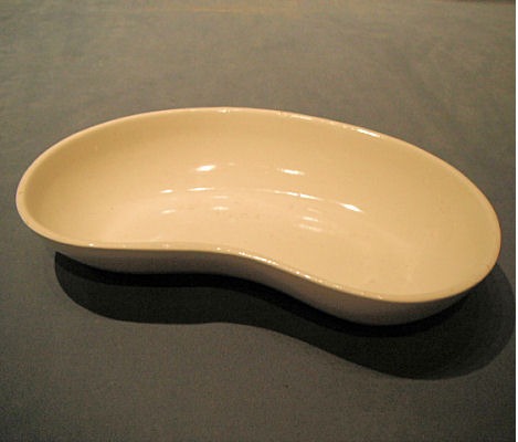 Ceramic Kidney Bowl — Ceramic, circa 1900
