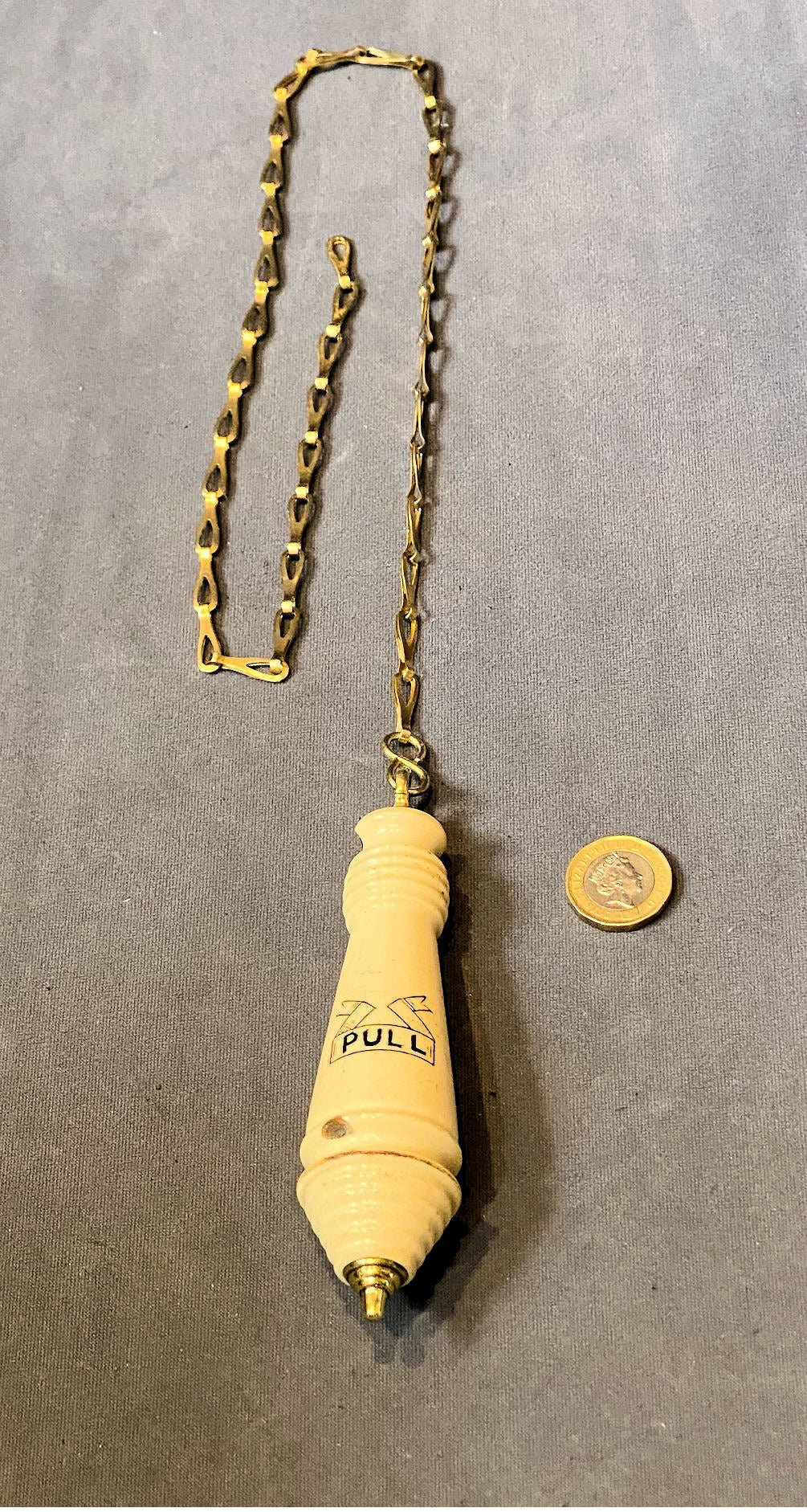 Ceramic Loo Pull — Ceramic, 1920's