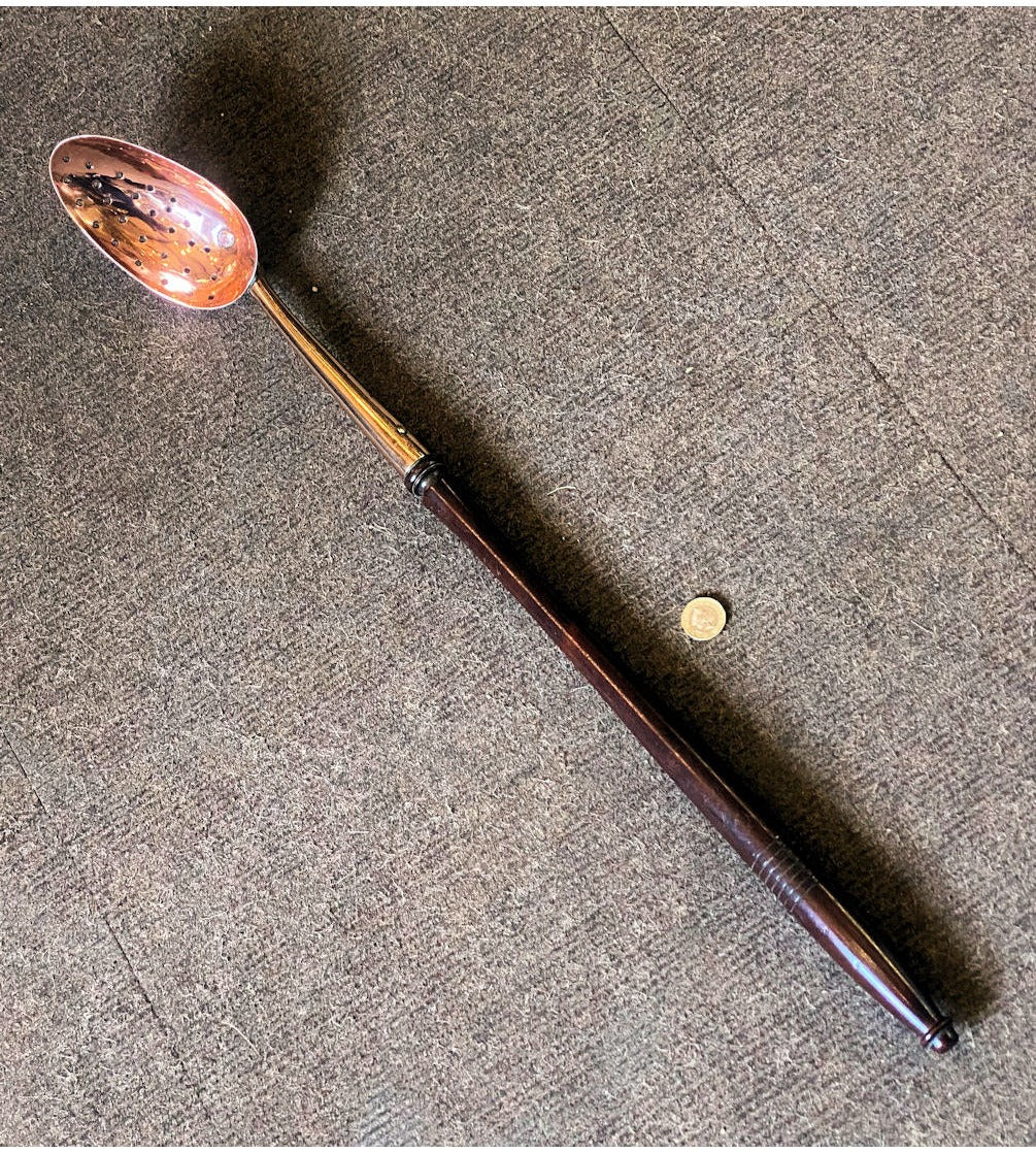 Chefs Copper Straining Ladle — view 2