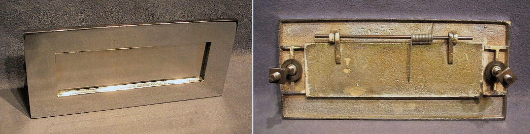Chromed Letter Flap — Chrome, 1920's