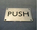 Chromed Push Plate — Chrome, 1930's