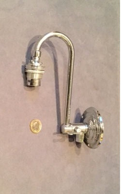 Chromed Wall Light — Chrome, 1940's