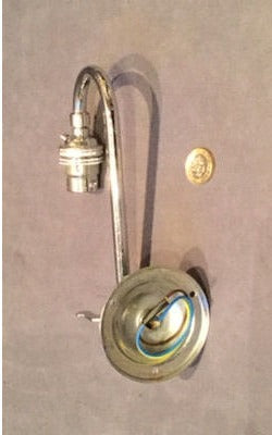 Chromed Wall Light — view 2