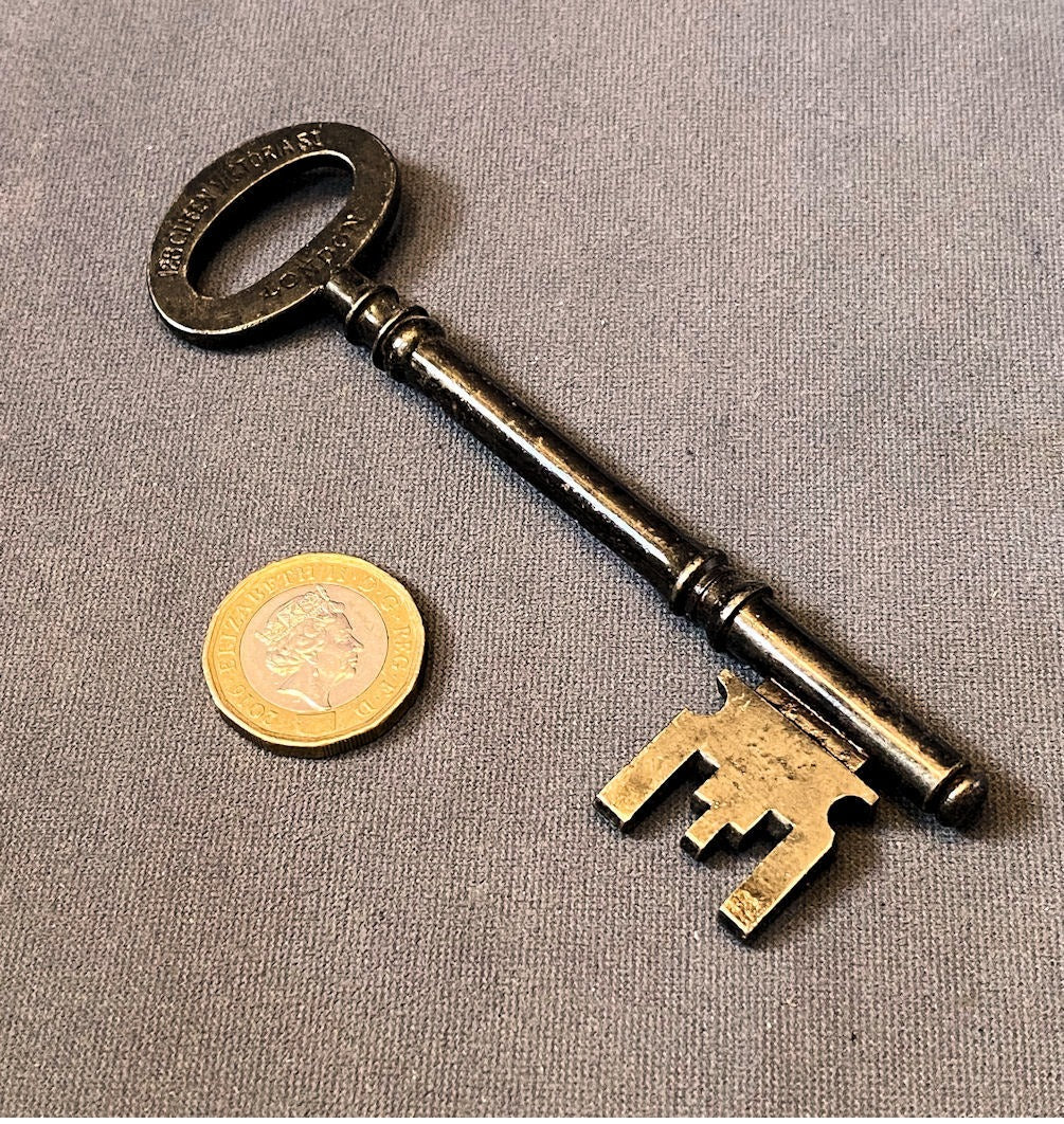 Chubb Door Lock Key — Wrought iron, late 19th century