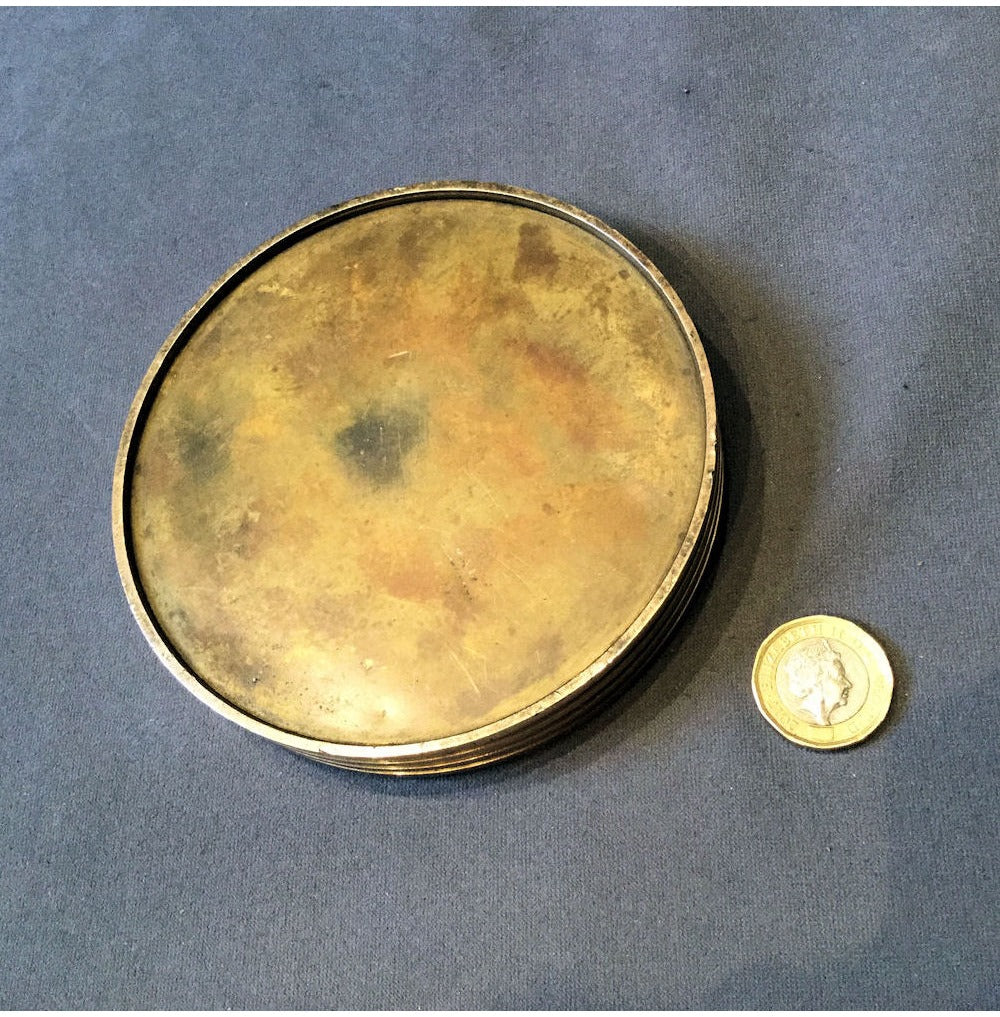 Circular Brass 4lb Weight — view 2