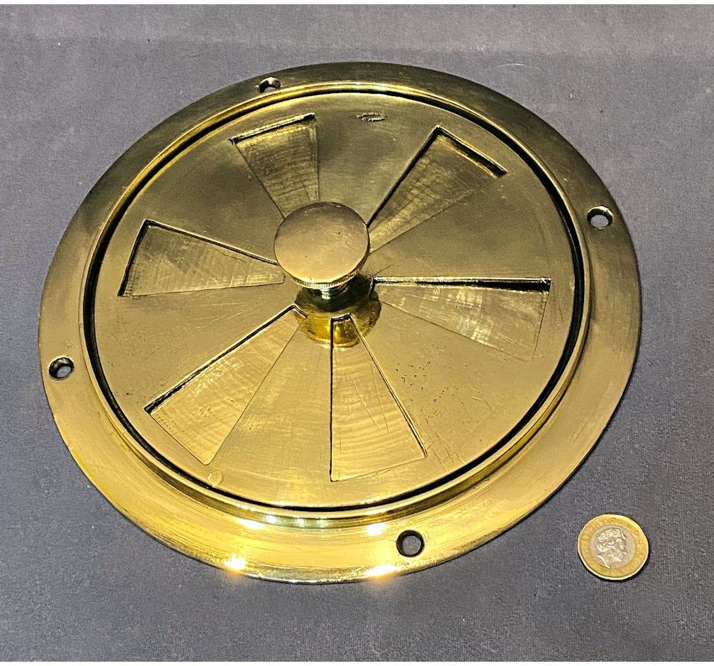 Circular Brass Adjustable Air Vent — view 3
