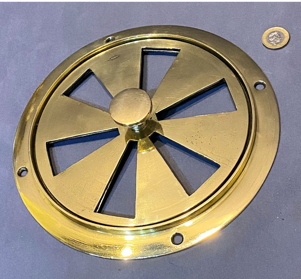 Circular Brass Adjustable Air Vent — view 5