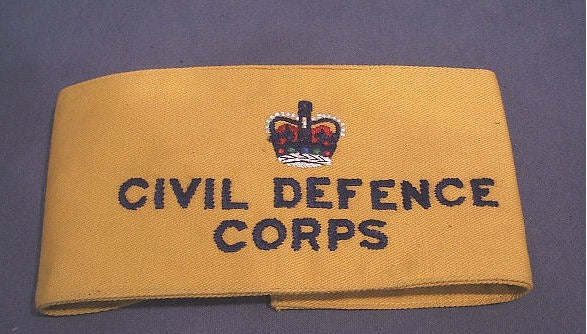 Civil Defence Corps Armband, 5 available — 1954