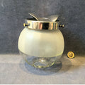 Clear and Frosted Glass Lamp Shade — Glass, circa 1900
