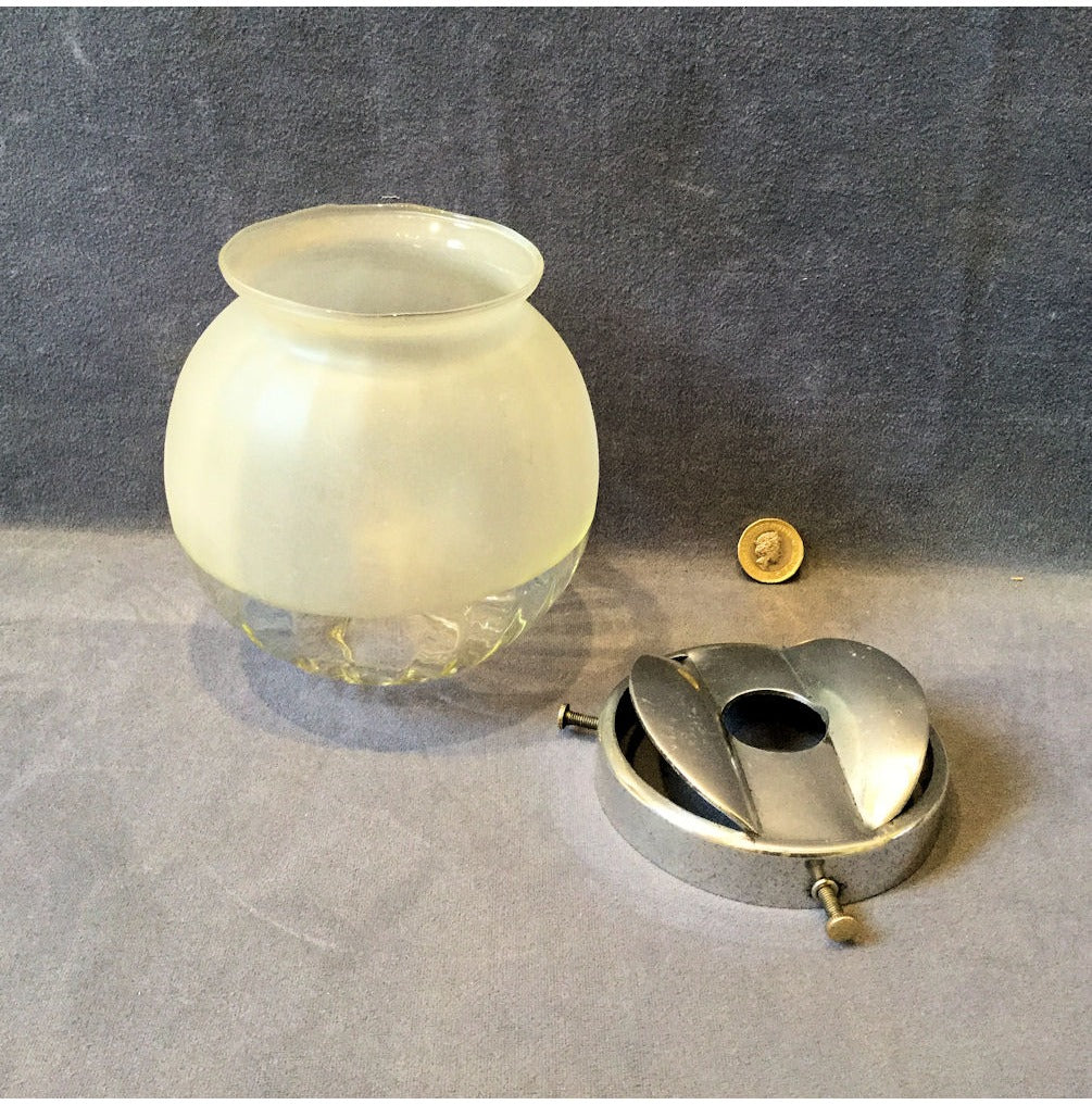 Clear and Frosted Glass Lamp Shade — view 2