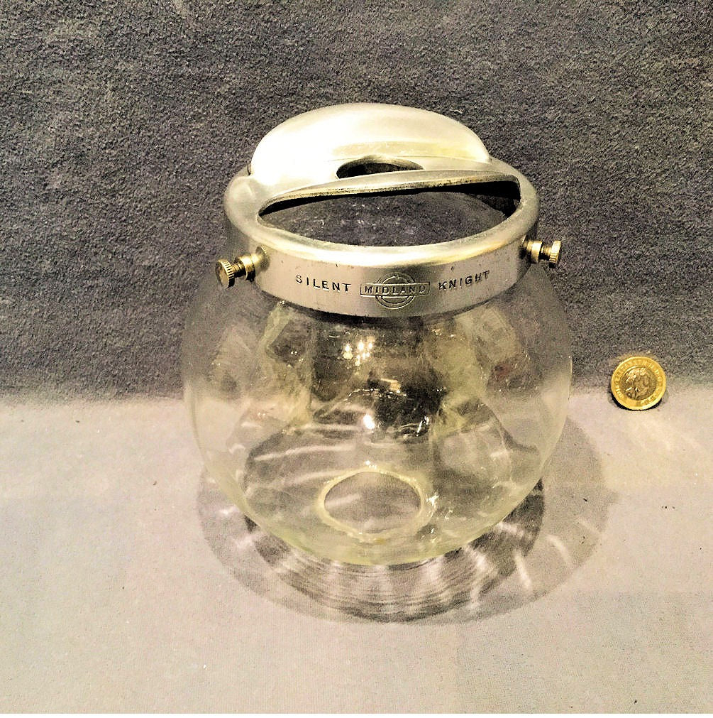 Clear Glass Gas Shade — Glass, circa 1900
