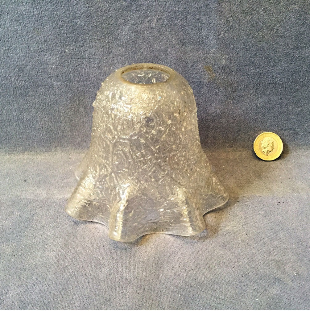 Clear Glass Lamp Shade — Glass, 1920's