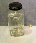 Clear Glass Shop Sweet Jar — Glass