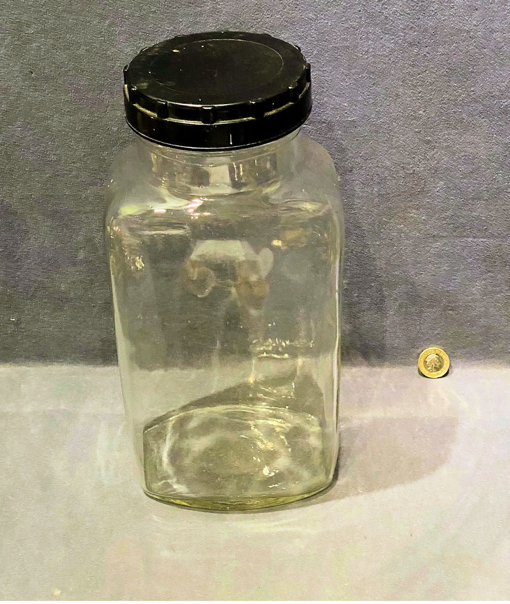 Clear Glass Shop Sweet Jar — Glass