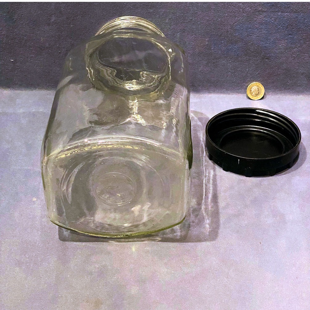 Clear Glass Shop Sweet Jar — view 3