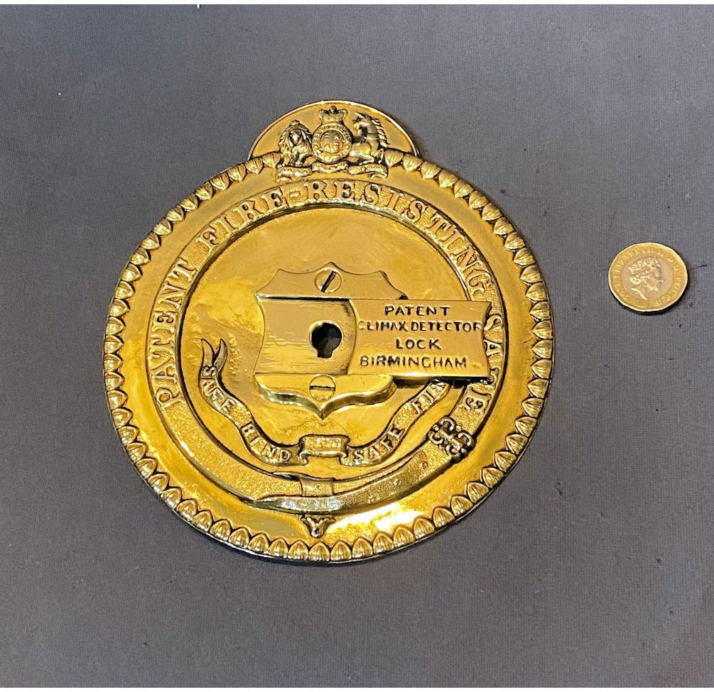 Climax Detector Brass Safe Plate — view 2