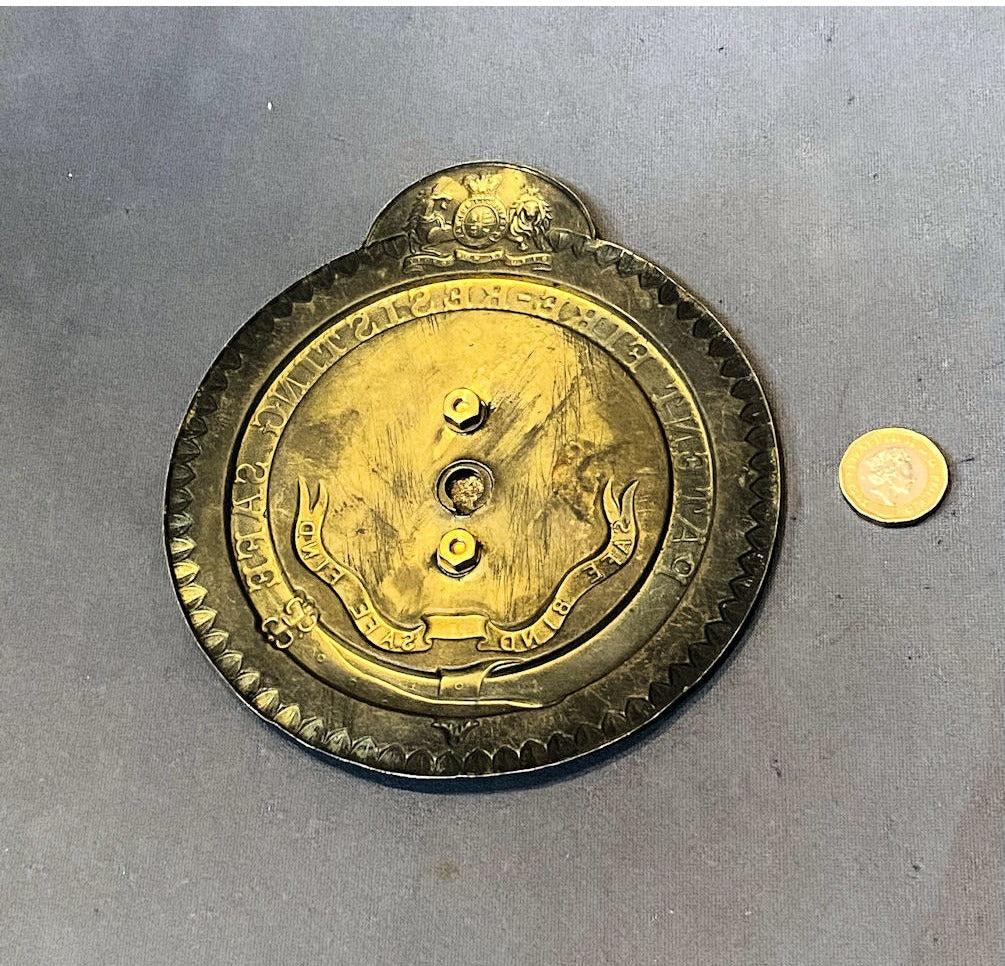 Climax Detector Brass Safe Plate — view 3