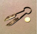 Cloth Sampling Shears — Steel, late 19th century