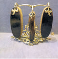 Clothes Brushes on Stand — Brass, late 19th century