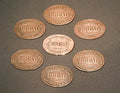 Co-op Bread Tokens, several available — Brass, 1920's