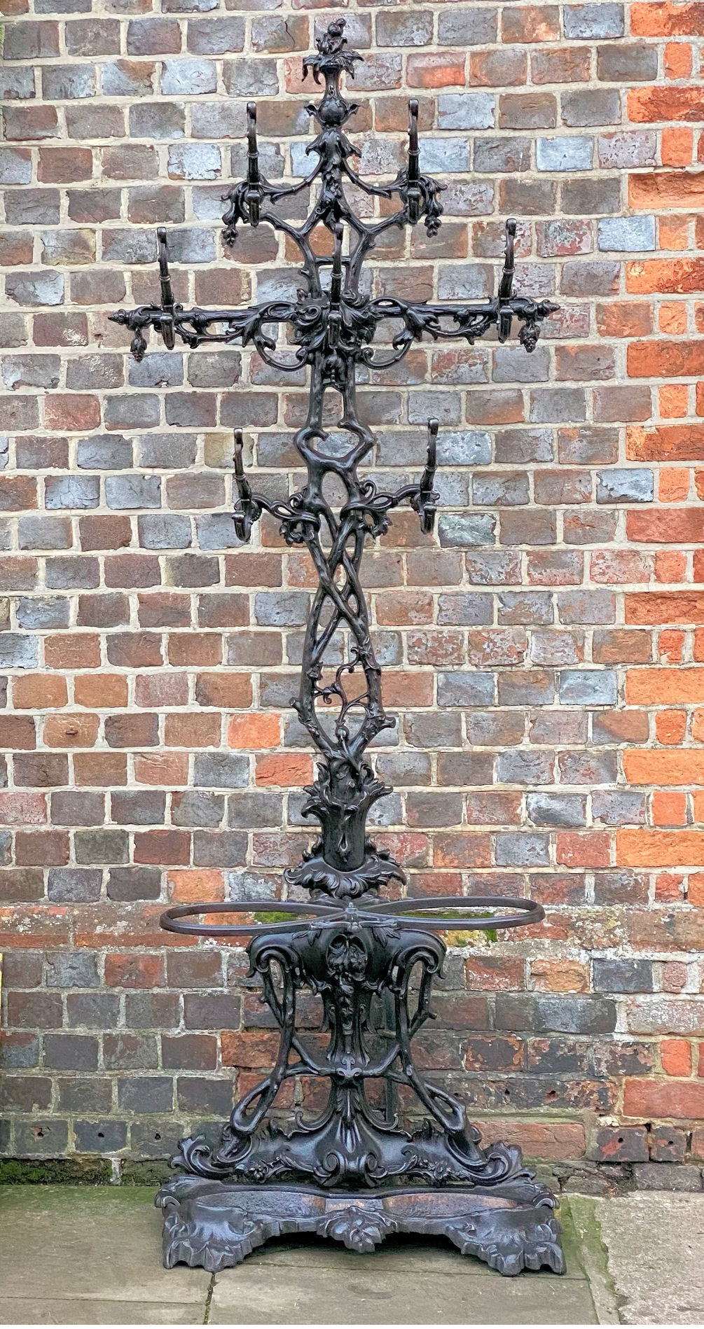 Coalbrookable Cast Iron Hallstand — Cast iron, mid 19th century