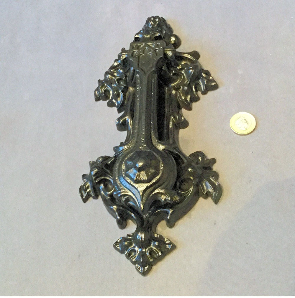 Coalbrookdale Cast Iron Door Knocker — Cast iron, early 19th century