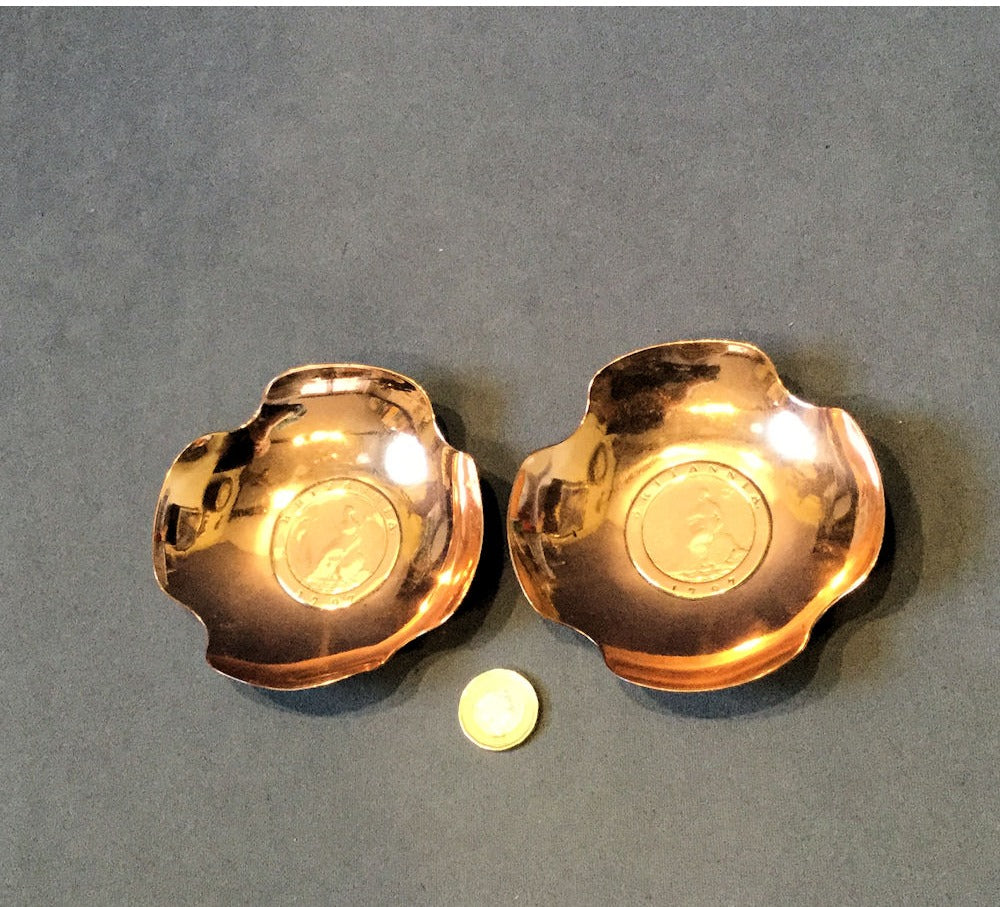 Copper Bowl with 1797 Cartwheel Pennies — view 2
