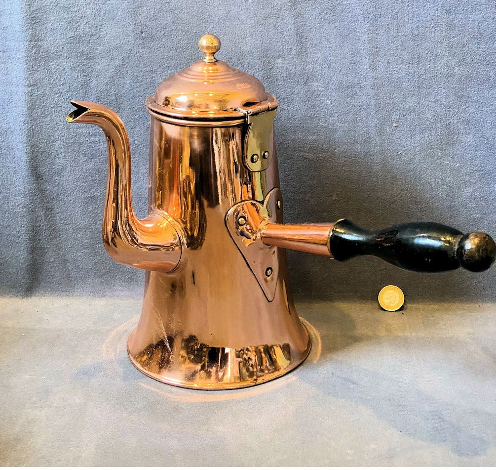 Copper Coffee Pot — Copper, late 19th century