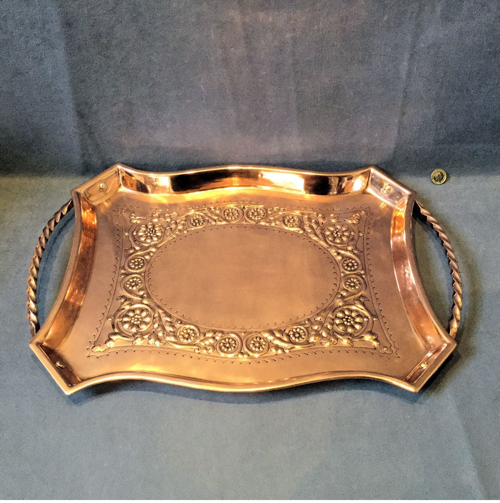 Copper Drinks Tray — Copper, circa 1900