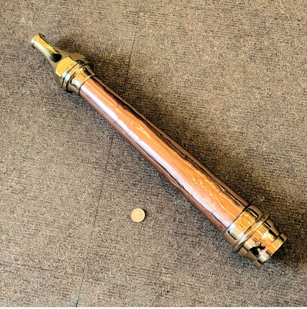 Copper Fire Horn Hose — Copper, circa 1900