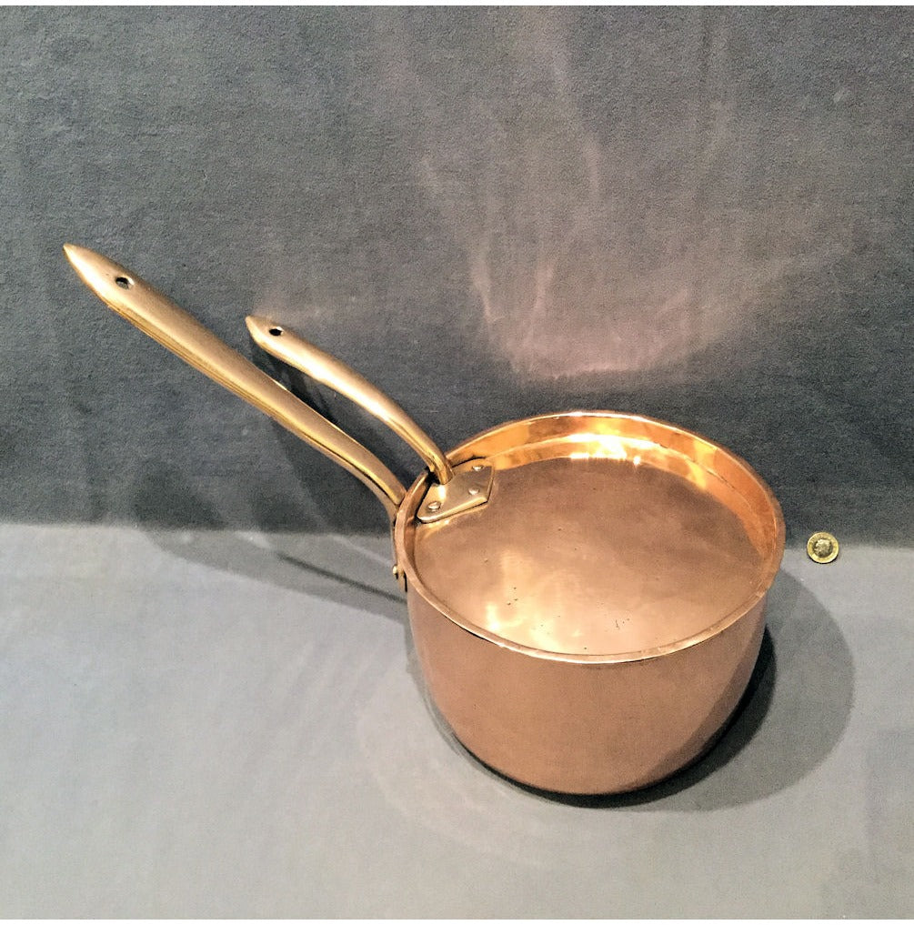 Copper Saucepan with Lid — view 2