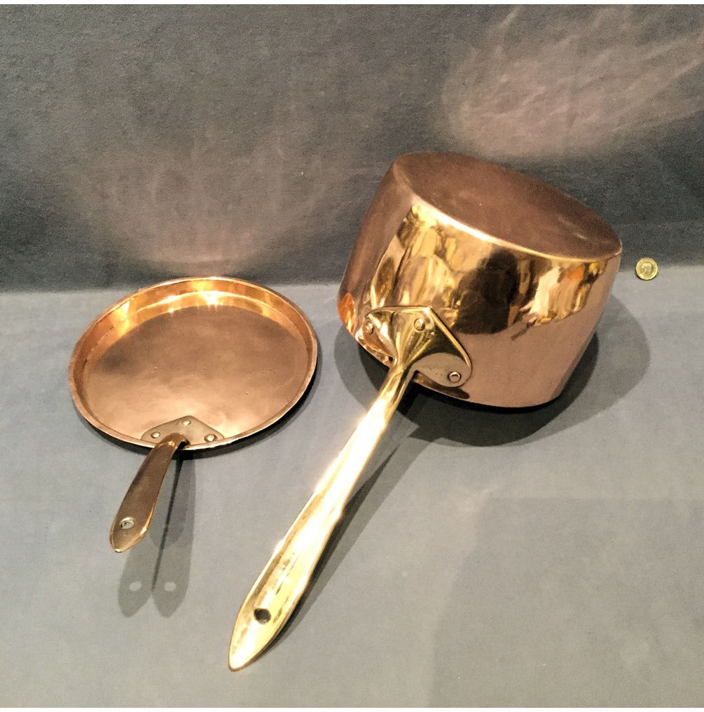 Copper Saucepan with Lid — view 4