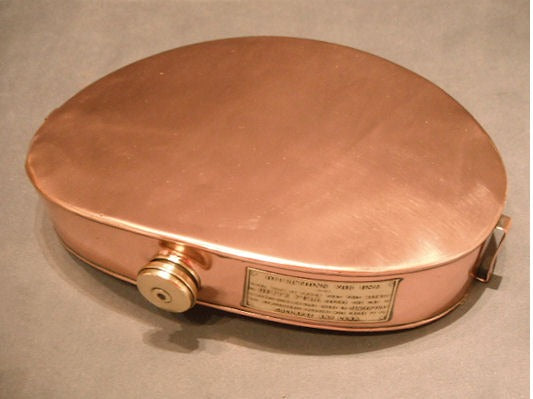 Copper Stomach Warmer — Copper, late 19th century