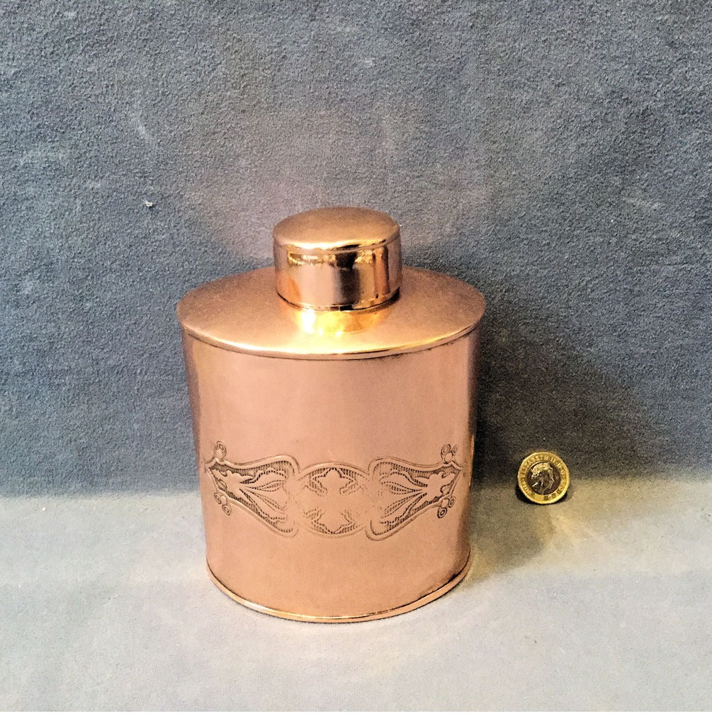 Copper Tea Caddy — Copper, 1920's