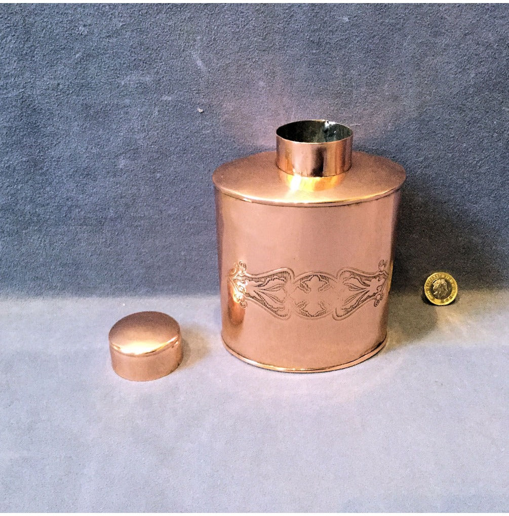 Copper Tea Caddy — view 2