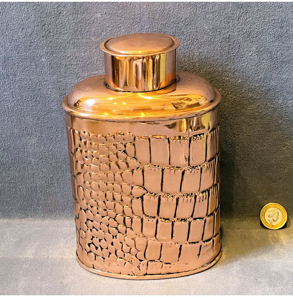 Copper Tea Caddy — view 2